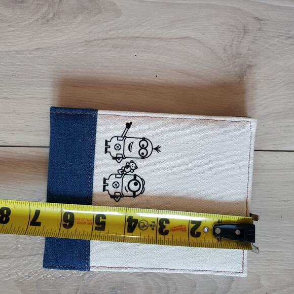 TM Universal Studios Japan Minions Folding Mirror Denim Beige Travel Make Up - Picture 9 of 10